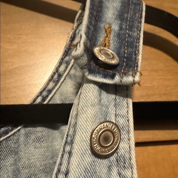 Malonacia Denim Overall Jumper Dress Womens 4 Heavily embroidered Floral Cotton - Picture 6 of 14